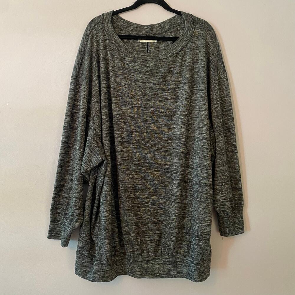 We The Free Heathered Gray Loungewear Sweater Oversized Pullover Women's size XL